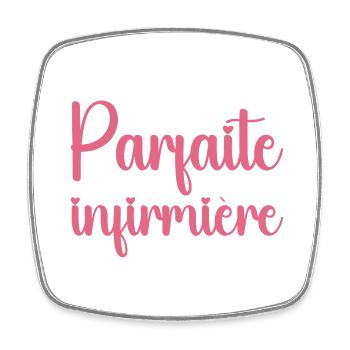 I'm not perfect, I'm a nurse - Square fridge magnet - white - Front