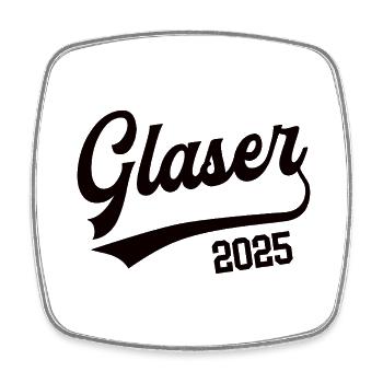 Glaser Beruf Glaserei Lehre Lehrling Meister 2025 - Viereckiger Kühlschrankmagnet - Weiß - Vorne