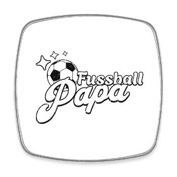 Cool football dad design for real football fans - Square fridge magnet - white - Front