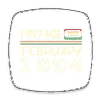 Februar 1984 Bestes Geschenk Februar 1984 - Viereckiger Kühlschrankmagnet - Weiß - Vorne