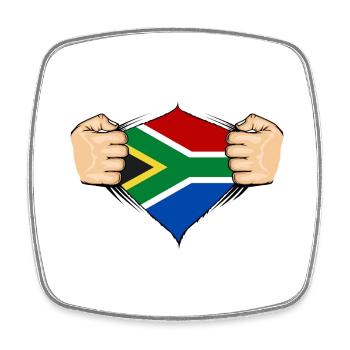 South Africa Flag Design - Square fridge magnet - white - Front