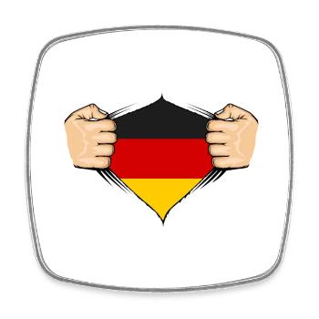 Germany Flag Design - Square fridge magnet - white - Front
