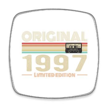 Original 1997 Vintage 1997 Anniversaire Rétro 1997 - Magnet carré - blanc - Devant