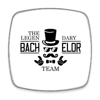 Legendary Bachelor Team - Square fridge magnet - white - Front