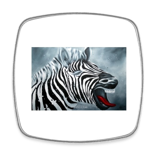 Poster Zebra - Viereckiger Kühlschrankmagnet