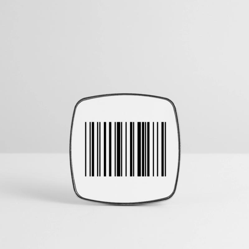 Striped barcode code strip Square fridge magnet