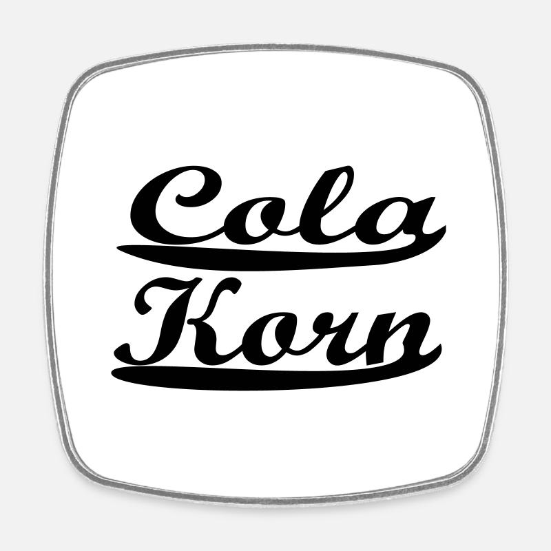 Cola Korn Élégant - Magnet carré - blanc