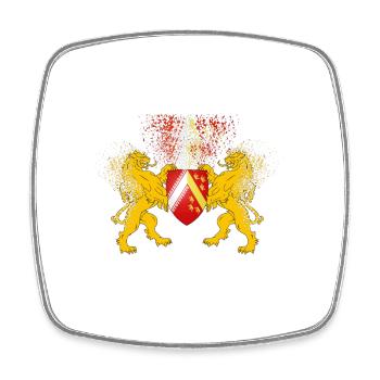 T-Shirt Elsass Lions Blason Omega - Viereckiger Kühlschrankmagnet - Weiß - Vorne
