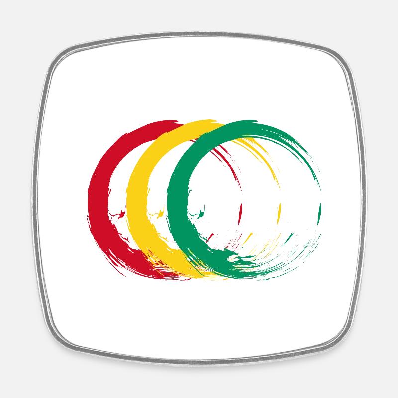 Guinée - Magnet carré - blanc