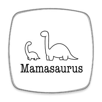 Mamasaurus - Dinosaurs - Gift Idea - Square fridge magnet - white - Front