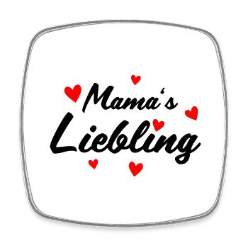 Mamas Liebling - Viereckiger Kühlschrankmagnet - Weiß - Vorne