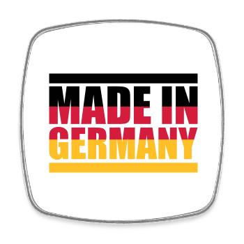 Made in Germany - Square fridge magnet - white - Front