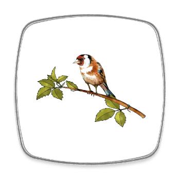 Oiseau - Magnet carré - blanc - Devant