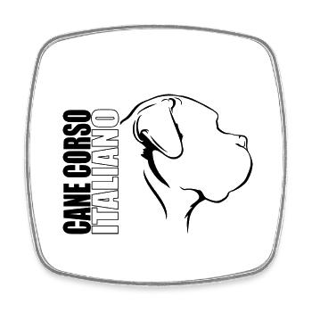 CANE CORSO ITALIANO Profile Dogs Dog Wilsigns - Square fridge magnet - white - Front