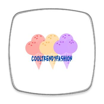 Cooltrendyfashion - Viereckiger Kühlschrankmagnet - Weiß - Vorne