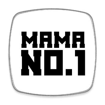 Mama No.1 | Mutter | Mama | Eltern | Frau - Viereckiger Kühlschrankmagnet - Weiß - Vorne