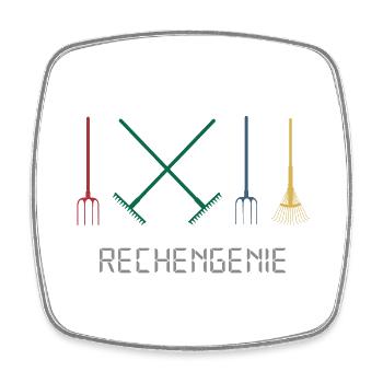garten schrebergarten erntezeit gartenarbeit - Viereckiger Kühlschrankmagnet - Weiß - Vorne
