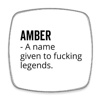 Amber un nom donné à Fucking Legends - Magnet carré - blanc - Devant