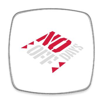 pas de jours de congé devis - Magnet carré - blanc - Devant