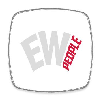 ew people lustiges Zitat - Viereckiger Kühlschrankmagnet - Weiß - Vorne