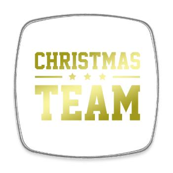 Christmas Team - Square fridge magnet - white - Front