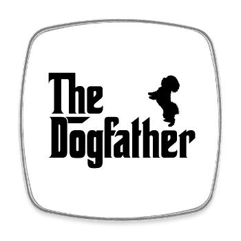 Shih Tzu Hundevater Hund Liebhaber Pate Stil - Viereckiger Kühlschrankmagnet - Weiß - Vorne