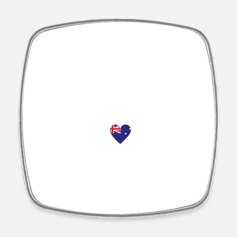Perth Australia - Square fridge magnet - white