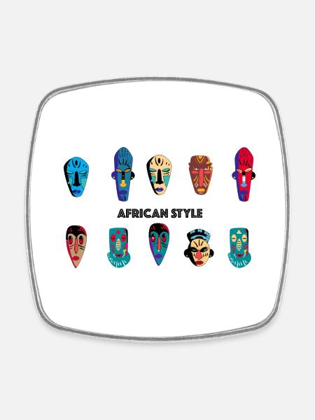 Afrique - Magnet carré - blanc
