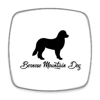 Berner Sennenhund - Viereckiger Kühlschrankmagnet - Weiß - Vorne