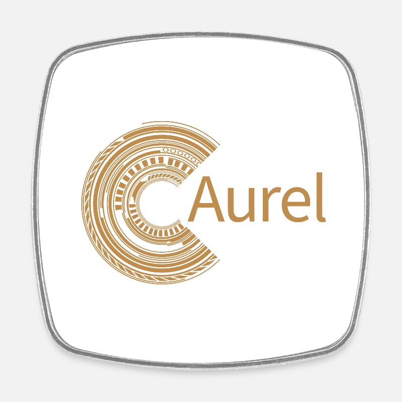 Pour Aurel - Magnet carré - blanc