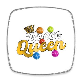 Bocce Bocci Bunte Bälle Spieler I Geschenk - Viereckiger Kühlschrankmagnet - Weiß - Vorne