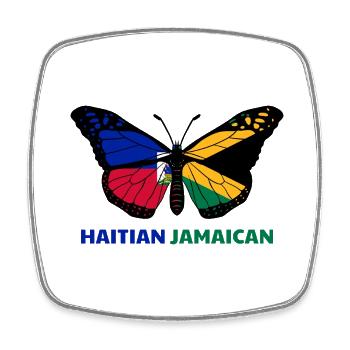 Haiti Haitianer Jamaika Kombination I Geschenk - Viereckiger Kühlschrankmagnet - Weiß - Vorne