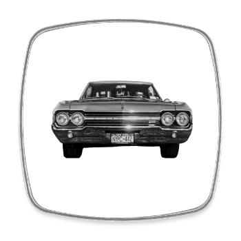 Oldsmobile 1965 442 - Viereckiger Kühlschrankmagnet - Weiß - Vorne