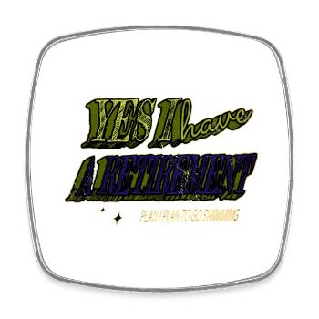 Swimming Pool Tshirts Swimming Pool - Square fridge magnet - white - Front