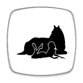 true Friendship - Viereckiger Kühlschrankmagnet - Weiß - Vorne