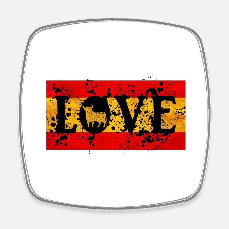 Love for Spain - Square fridge magnet - white