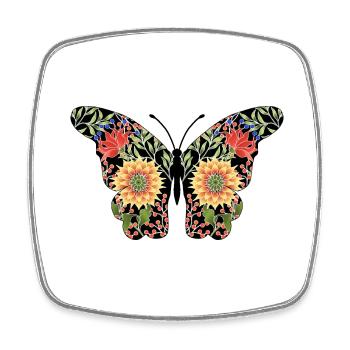 Butterfly - Square fridge magnet - white - Front