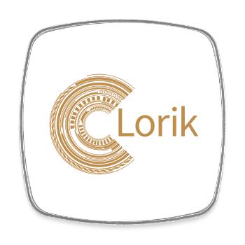 For Lorik - Square fridge magnet - white - Front