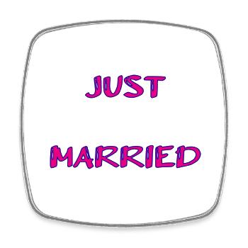 SAINT VALENTINE. bachelorette party. I LOVE YOU. I LOVE YOU. LOVE - Square fridge magnet - white - Front