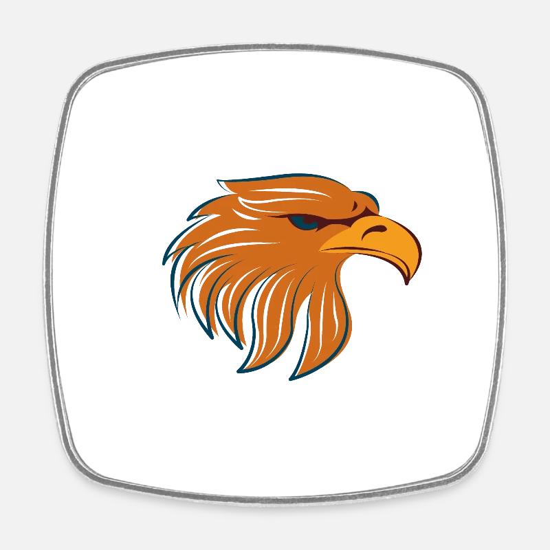 Eagle logo - Magnet carré - blanc
