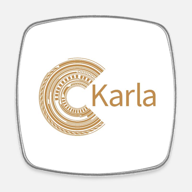 Pour Karla - Magnet carré - blanc