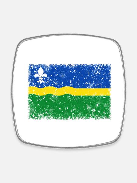 Flevoland - Viereckiger Kühlschrankmagnet - Weiß