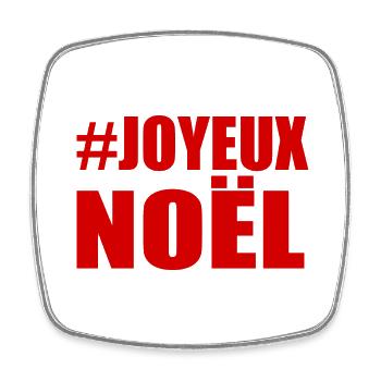 NOËL. ANNEE. ANNIVERSAIRE. RETRAITE. FÊTE DES PERE - Magnet carré - blanc - Devant