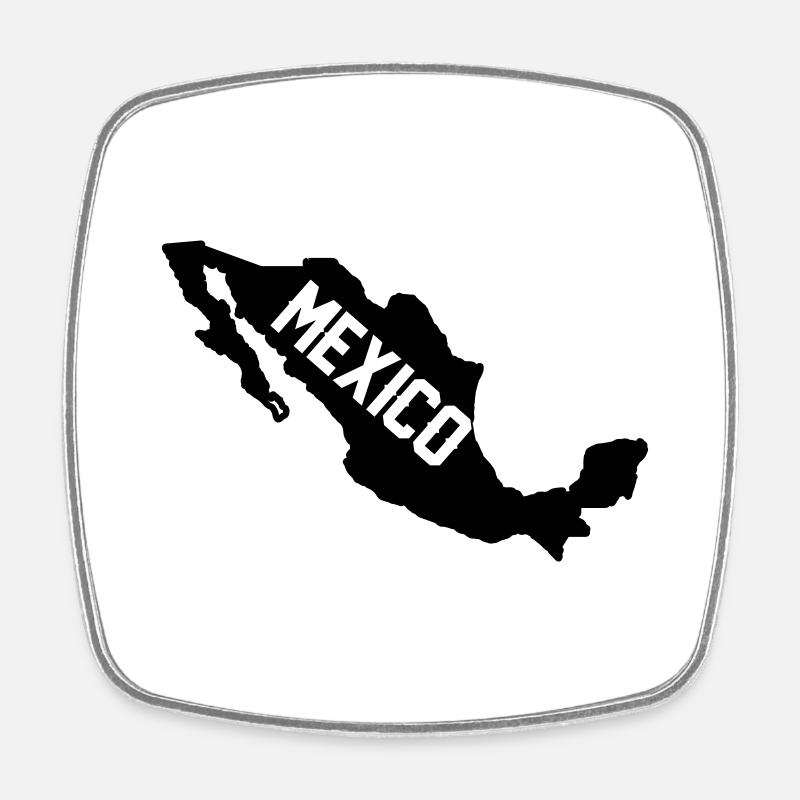 Mexique Pays 1 - Magnet carré - blanc
