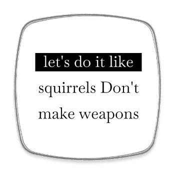 Dictons hippie festival anti guerre cool - Magnet carré - blanc - Devant