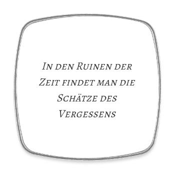 Lostplace Zitate - Viereckiger Kühlschrankmagnet - Weiß - Vorne