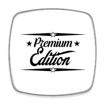 Premium Edition - Square fridge magnet - white - Front