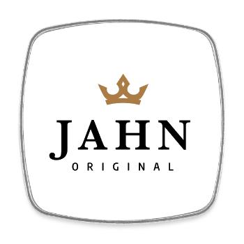 Jahn - Viereckiger Kühlschrankmagnet - Weiß - Vorne