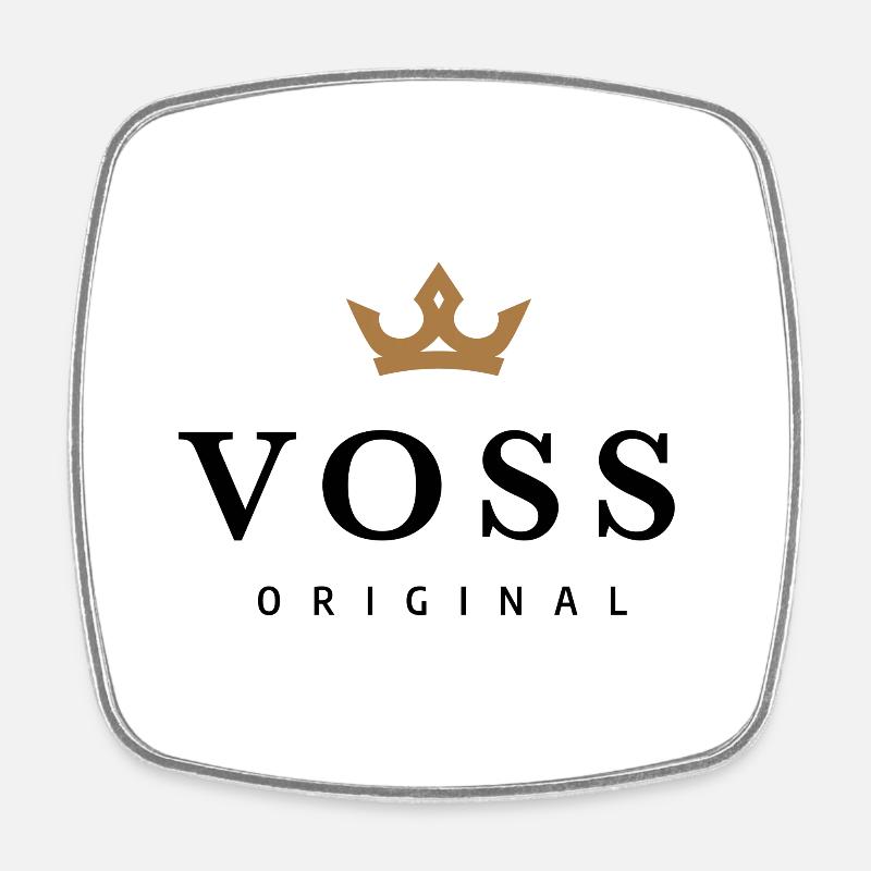 Voss - Viereckiger Kühlschrankmagnet - Weiß
