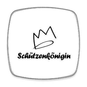 Schützenkönigin - Viereckiger Kühlschrankmagnet - Weiß - Vorne